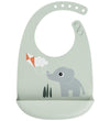 Done by Deer Slab met voedselopvanger - Silicone - Speeltuin - G - Done by Deer - OneSize - Slabbetjes