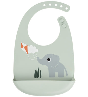 Done by Deer Slab met voedselopvanger - Silicone - Speeltuin - G - Done by Deer - OneSize - Slabbetjes