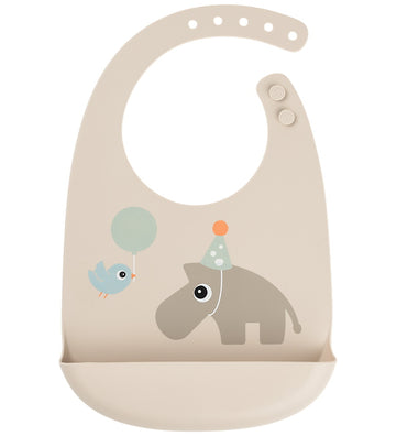 Done by Deer Slab met voedselopvanger - Silicone - Celebration - - Done by Deer - OneSize - Slabbetjes