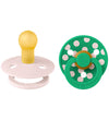 BIBS Colour Fopspenen - Maat 1 - Rond - 2-pack - Petal/Cactus - BIBS - 0-6 mnd - Fopspenen