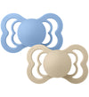 BIBS Supreme+ Fopspenen - Maat 2 - Symmetrisch - 2-pack - Vanill - BIBS - 6-18 mnd - Fopspenen
