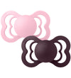 BIBS Supreme+ Fopspenen - Maat 2 - Symmetrisch - 2-pack - Baby P - BIBS - 6-18 mnd - Fopspenen
