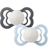 BIBS Supreme+ Gloeiende spenen - Maat 2 - Silicone - 2-pack - Ir - BIBS - 6-18 mnd - Fopspenen