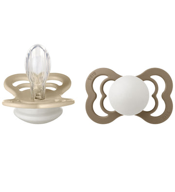 BIBS Supreme+ Gloeiende spenen - Maat 2 - Symmetrisch - 2-pack - - BIBS - 6-18 mnd - Fopspenen