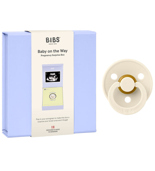 BIBS Cadeauset - Baby op De Way - Fopspeen - Maat 1 - Latex - Iv - BIBS - 0-6 mnd - Fopspenen