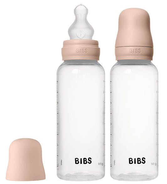 BIBS Babyflessen - 2-pack - 270 ml - PP/Silicone - Blush - BIBS - OneSize - Babyflesjes