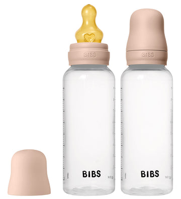 BIBS Babyflessen - 2-pack - 270 ml - PP/Latex - Blush - BIBS - OneSize - Babyflesjes