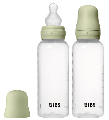 BIBS Babyflessen - 2-pack - 270 ml - PP/Silicone - Sage - BIBS - OneSize - Babyflesjes