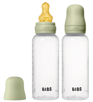 BIBS Babyflessen - 2-pack - 270 ml - PP/Latex - Sage - BIBS - OneSize - Babyflesjes