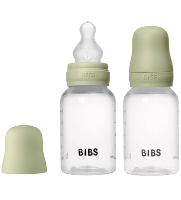 BIBS Babyflessen - 2-pack - 150 ml - PP/Silicone - Sage - BIBS - OneSize - Babyflesjes