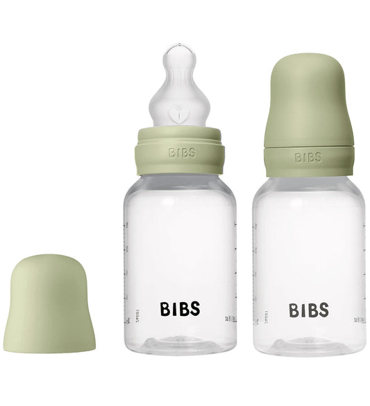 BIBS Babyflessen - 2-pack - 150 ml - PP/Silicone - Sage - BIBS - OneSize - Babyflesjes