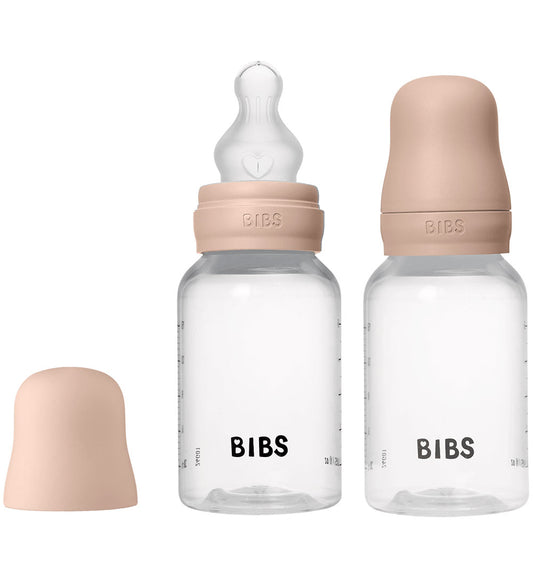 BIBS Babyflessen - 2-pack - 150 ml - PP/Silicone - Blush - BIBS - OneSize - Babyflesjes