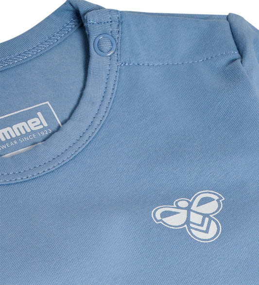 Hummel Romper l/s - HmlMini - Vervaagd Denim - Hummel - 3 jaar (98) - Rompers Lange Mouw
