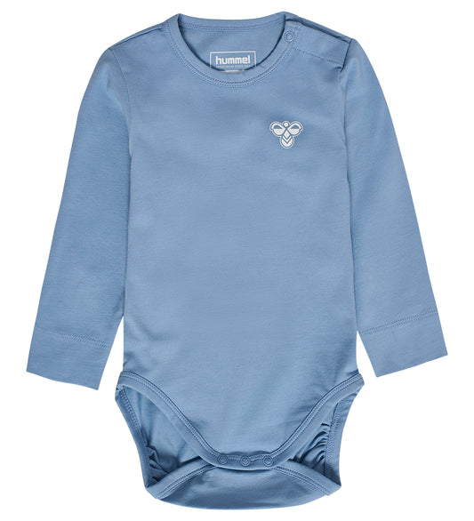 Hummel Romper l/s - HmlMini - Vervaagd Denim - Hummel - 3 jaar (98) - Rompers Lange Mouw
