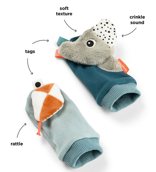 Done by Deer Activiteitenspeelgoed - Voetrammelaars - 2-pack - S - Done by Deer - OneSize - Activiteitenspeelgoed