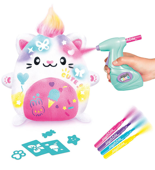 Airbrush Plush Knuffel - 23 cm - Kawaii Kitty - Airbrush Plush - OneSize - Knuffels