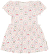 Hust and Claire Body met Rok - Rib - Modaal - HCKristi - Ivory - Hust and Claire - 62 - Rompers Korte Mouw