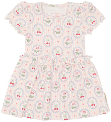 Hust and Claire Body met Rok - Rib - Modaal - HCKristi - Ivory - Hust and Claire - 62 - Rompers Korte Mouw