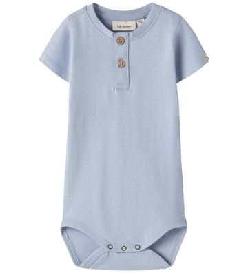 Lil' Atelier Romper s/s - NbmDolan - Zen Blue - Lil Atelier - 68 - Rompers Korte Mouw