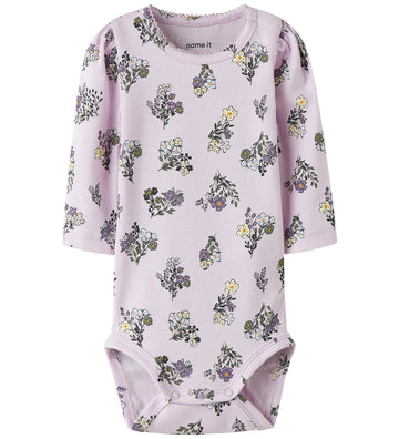 Name It Romper l/s - NbfDoritta - Lavender Mist - Name It - 50 - Rompers Lange Mouw