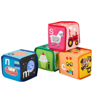 Baby Einstein Activiteitsblokken - 4 st. - Alpha Stapels - Baby Einstein - OneSize - Activiteitenspeelgoed