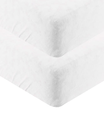 Sebra Lakens - 2-pack - Baby - 70x120 cm - Wit - Sebra - 70x120 cm - Hoeslaken