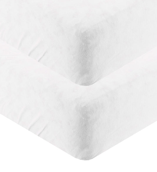 Sebra Lakens - 2-pack - Baby - 70x120 cm - Wit - Sebra - 70x120 cm - Hoeslaken