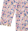 Wheat Romper l/s - Rib - Rie - Roze Blue Bloemen - Wheat - 68 - Rompers Lange Mouw