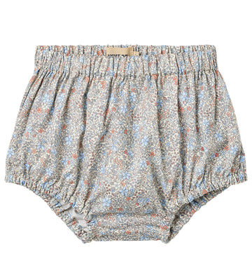 Wheat Babyshort - Saloma - Air Blue Bloemen - Wheat - 1 jaar (80) - Babyshorts