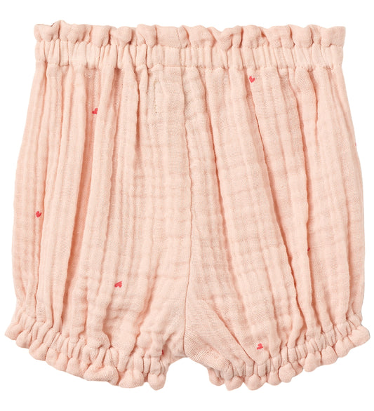 Wheat Babyshort - Mousseline - Angie - Powder Hearts - Wheat - 2 jaar (92) - Babyshorts