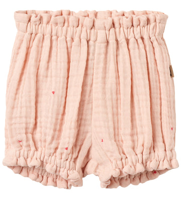 Wheat Babyshort - Mousseline - Angie - Powder Hearts - Wheat - 1½ jaar (86) - Babyshorts