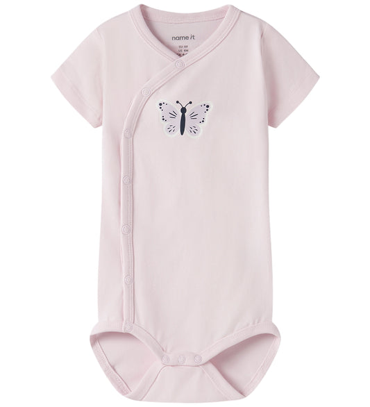 Name It Romper s/s - NbfVubie - 2-pack - Wieg Roze/Cloud Danser - Name It - 1½ jaar (86) - Rompers Korte Mouw