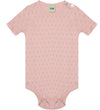 FUB Romper s/s - Pale Rose m. Pointelle - FUB - 1 jaar (80) - Rompers Korte Mouw