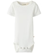 Lil' Atelier Romper s/s - Modaal/Katoen - NbfRachels - Coconut M - Lil Atelier - 56 - Rompers Korte Mouw