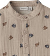 Name It Hemdromper l/s - NbmDutty - Chateau Gray - Name It - 1½ jaar (86) - Rompers Lange Mouw