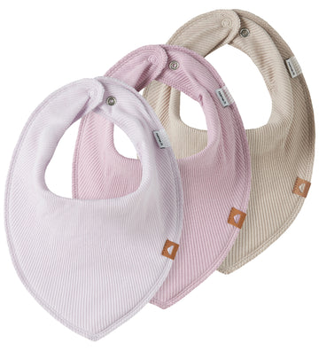 Name It Kwijlslabbetje - Rib - NbfYvette - 3-pack - Lavender Mis - Name It - OneSize - Kwijlsjaaltjes