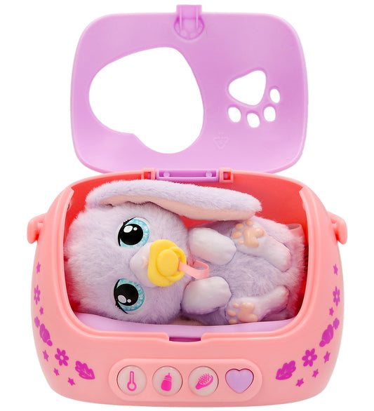 Baby Paws Interactief Knuffel - 14 cm - Net geboren Bunny - Baby Paws - OneSize - Knuffels