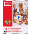 Krea Magneten - 67 st. - Hout - Grote Letters - Krea - OneSize - Magnetisch speelgoed