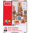 Krea Magneten - 67 st. - Hout - Klein Letters - Krea - OneSize - Magnetisch speelgoed