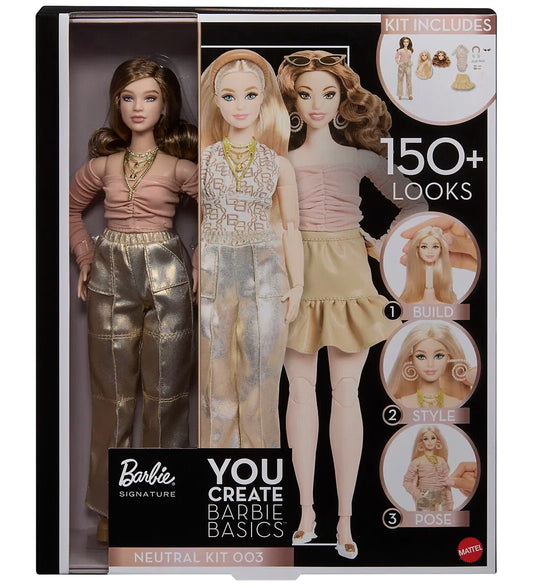 Barbie Pop - 29 cm - Signature - Jij creëert - Neutral Kit - Barbie - OneSize - Poppen