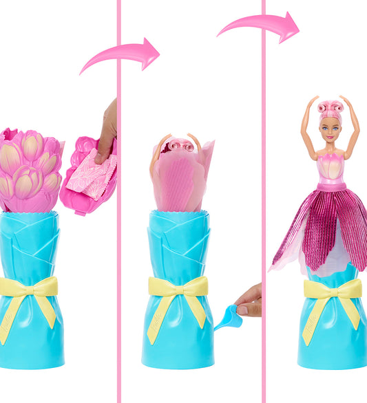 Barbie Pop - 32 cm Petal Pop - Roze Tulp - Barbie - OneSize - Poppen