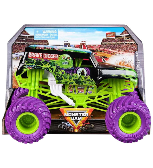 Monster Jam Truck - 1:24 - Gegoten metaal - Grafdelver - Monster Jam - OneSize - Auto´s