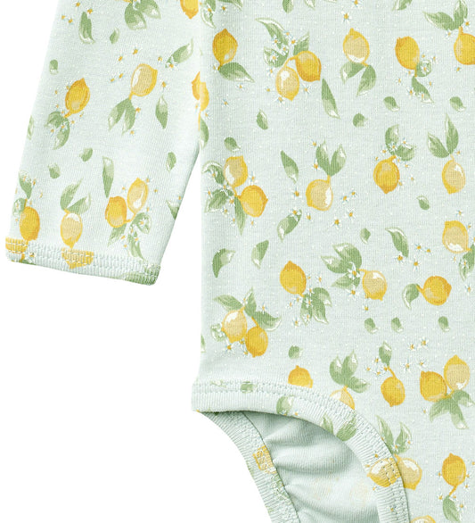 Wheat Romper l/s - Liv - Summer Blue Citrus - Wheat - 2 jaar (92) - Rompers Lange Mouw