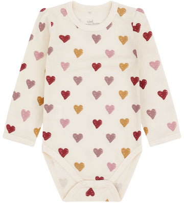 Hust and Claire Romper l/s - HcBaloo - Off White - Hust and Claire - 68 - Rompers Lange Mouw