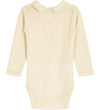 Hust and Claire Romper l/s - HcBeate - Ivory - Hust and Claire - 2 jaar (92) - Rompers Lange Mouw