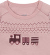 Hust and Claire Romper l/s - HcBo Train - Wol -Adobe Rose - Hust and Claire - 74 - Rompers Lange Mouw