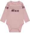 Hust and Claire Romper l/s - HcBo Train - Wol -Adobe Rose - Hust and Claire - 74 - Rompers Lange Mouw