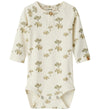 Lil' Atelier Romper l/s - NbmLayo - Slijm - Coconut Melk/Rhino - Lil Atelier - 74 - Rompers Lange Mouw