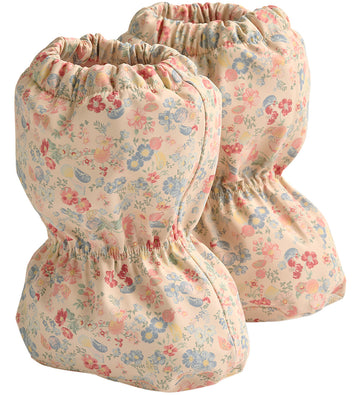 Wheat Overschoenen m. Fleece - PU - Como - Bloemen Eend Schelpen - Wheat - 12-24 mnd - Overschoenen