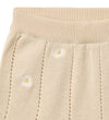 Wheat Babyshort - Gebreid/Pointelle - Dua - Sandshell White Flow - Wheat - 1 jaar (80) - Babyshorts